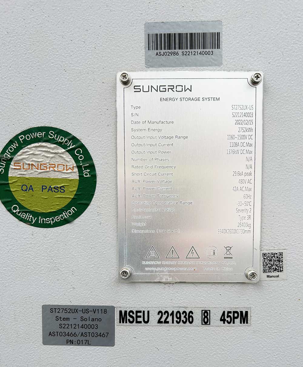 Available Now: Sungrow BESS Units for Immediate Resale – HOLT Renewables
